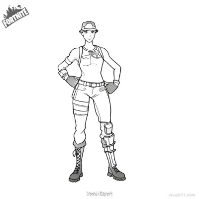 Free printable Recon Expert 01 Coloring Page - Free PDF Printable Fortnite Coloring Sheets coloring page